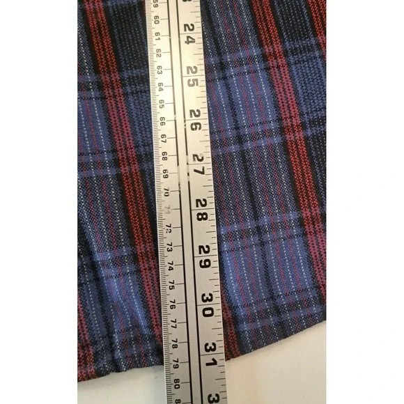 Vtg Northwest Territory Men's 3X Acrylic Button Up Shirt Blue Red Korea - Picture 6 of 7